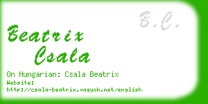 beatrix csala business card